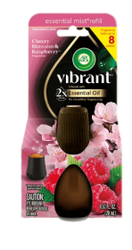 Air Wick Essential Mist Vibrant Scented Oil Air Freshener Diffuser Refill, Cherry Blossom and Raspberry, 1 Count