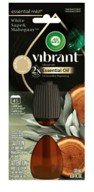 Air Wick Essential Mist Vibrant Scented Oil Air Freshener Diffuser Refill, White Sage and Mahogany, 1 Count
