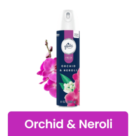 Glade Air Freshener Spray, Orchid & Neroli, Fresh Collection, Fragrance Infused with Essential Oils, 100% Natural Propellent, 8 oz