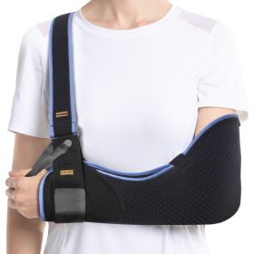 VELPEAU Arm Sling for Elbow Injury, Fracture, Dislocation Medical Shoulder Immobilizer for Sleeping, Universal for Both Arms (Color: Comfort Version, size: large)